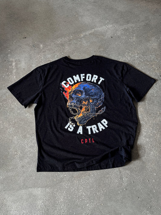 COMFORT IS A TRAP Tee Black