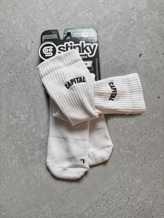 VARSITY Socks White
