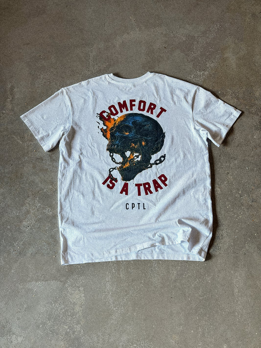 COMFORT IS A TRAP Tee White