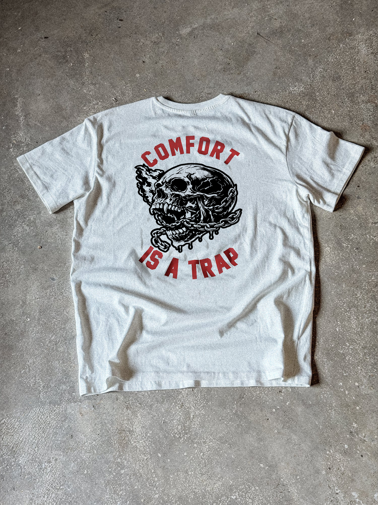 COMFORT IS A TRAP v2 TEE WHITE