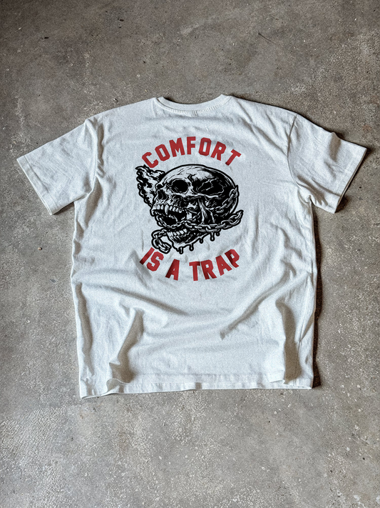 COMFORT IS A TRAP v2 TEE WHITE