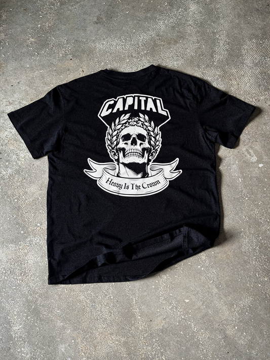 HEAVY IS THE CROWN TEE BLACK