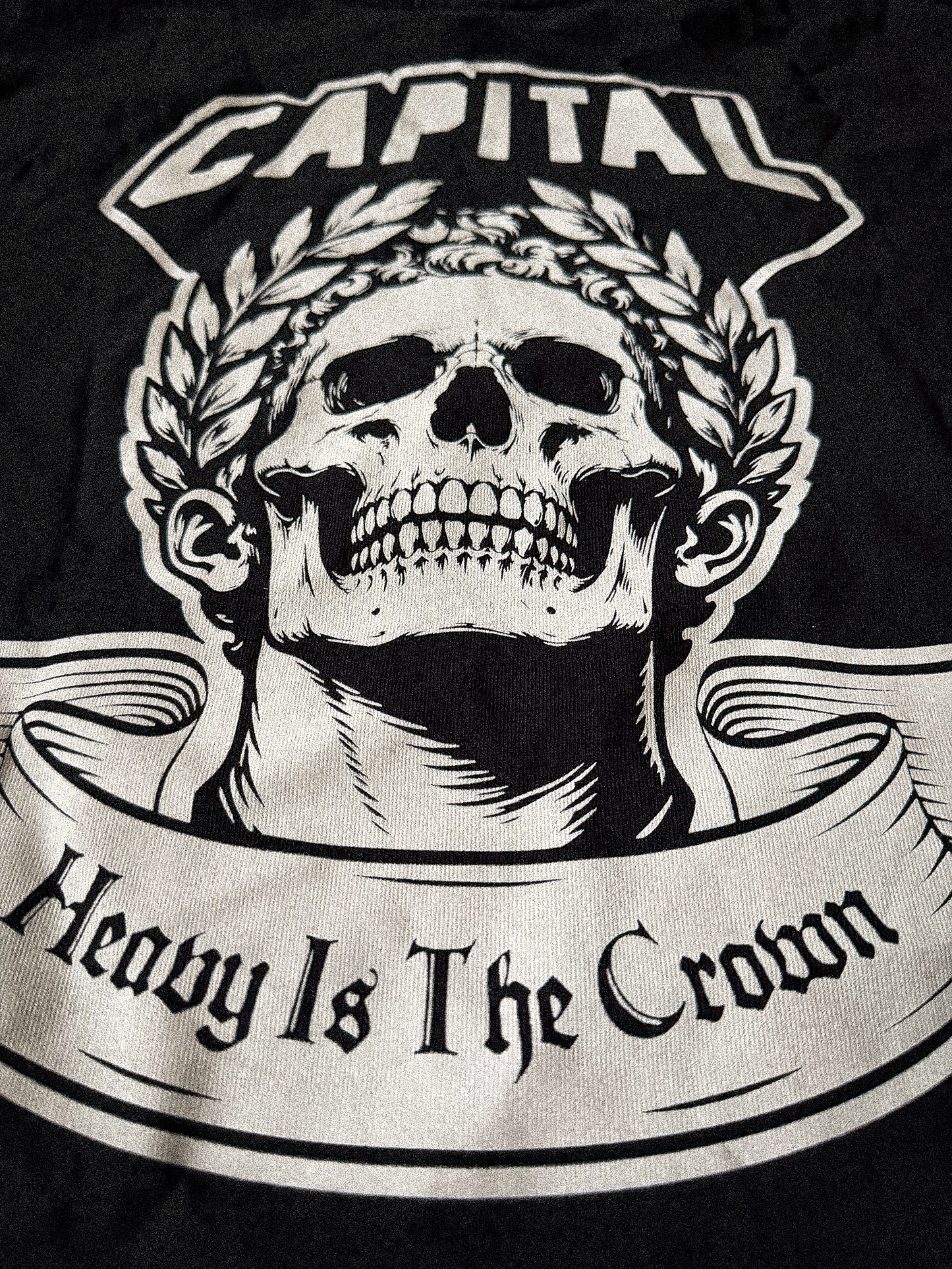 HEAVY IS THE CROWN TEE BLACK