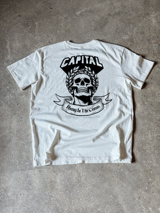 HEAVY IS THE CROWN TEE WHITE