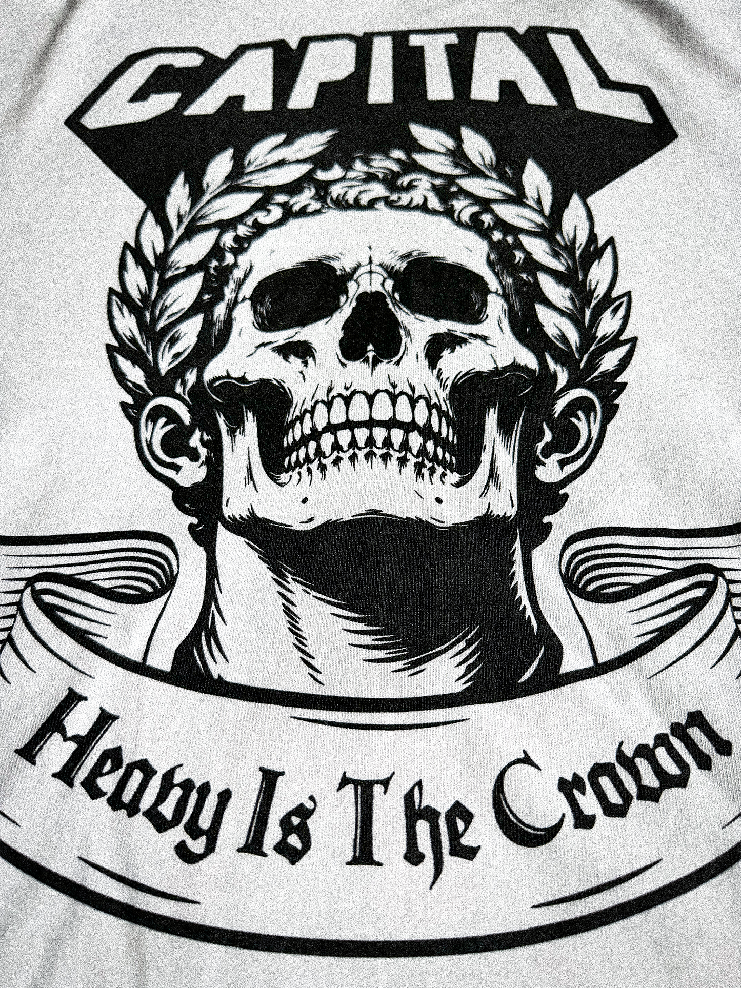 HEAVY IS THE CROWN TEE WHITE